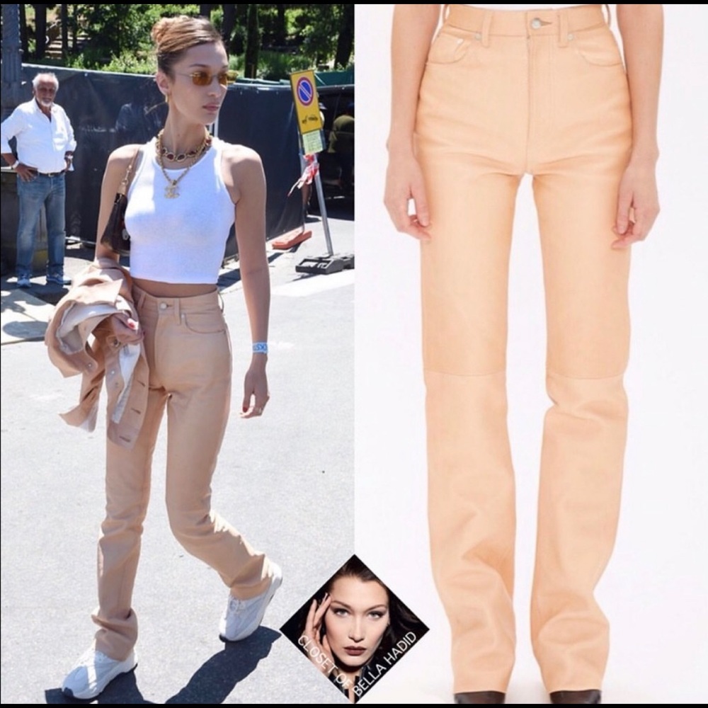 Brand new - helmet Lang femme hi leather pants